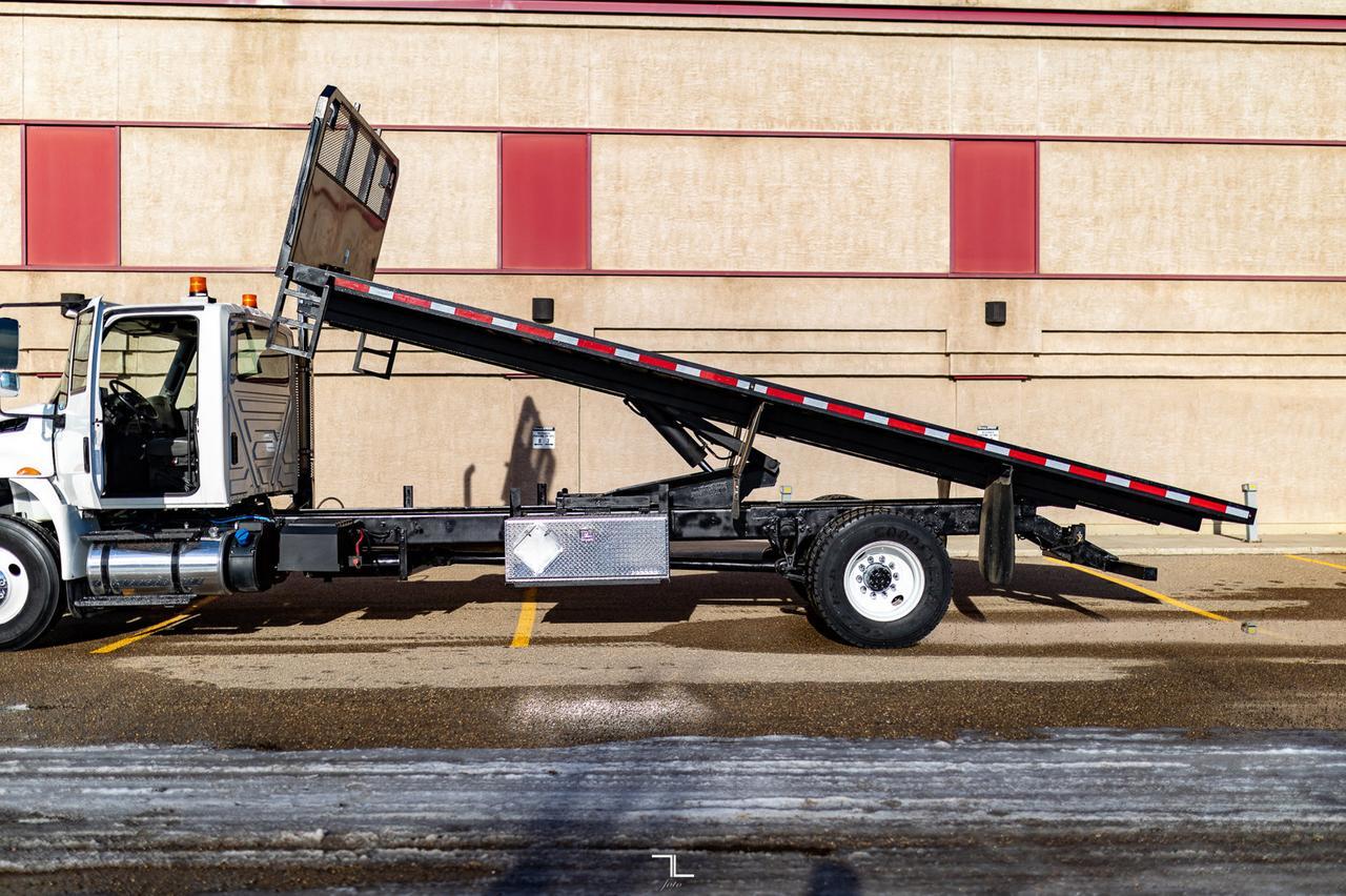 2018 International 4300 Day Cab Tilt Deck Diesel Winch Red Deer AB