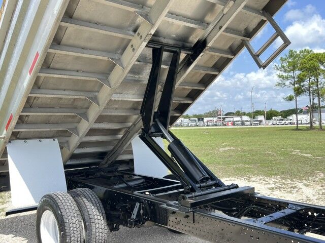 2018 Isuzu NPR Crew Cab GAS 14&apos; Aluminum Slanted Landscape Dump Truck Homestead FL