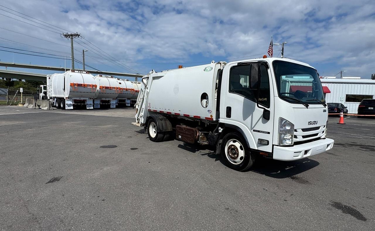 2018 Isuzu NRR 8 yard New Way Rear Loader Garbage Truck