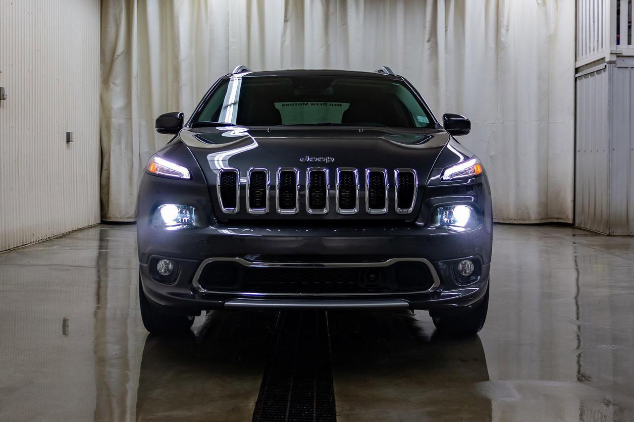 2018 Jeep Cherokee 4x4 Overland Leather Roof Nav Red Deer AB