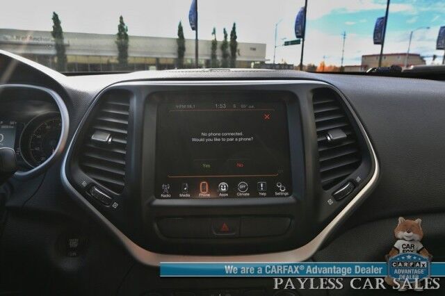 2018 Jeep Cherokee Latitude Plus / 4X4 / Cold Weather & Comfort & Convenience Pkg / Auto Start / Power & Heated Leather Seats / Heated Steering Wheel / Bluetooth / Aux & USB Input / Back Up Cam / Power Liftgate / Tow Pkg Anchorage AK