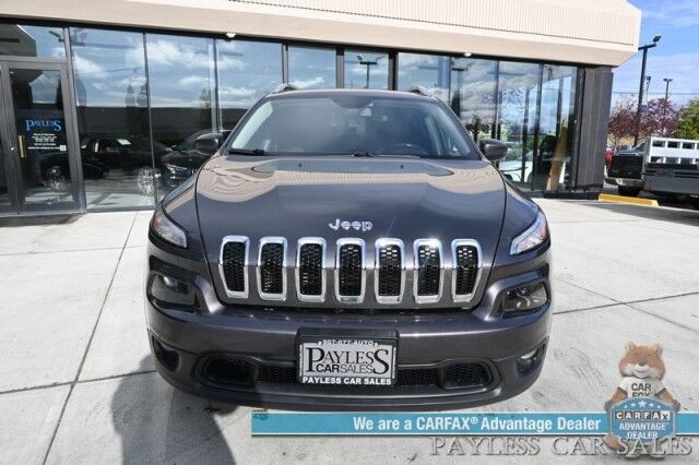 2018 Jeep Cherokee Latitude Plus / 4X4 / Cold Weather & Comfort & Convenience Pkg / Auto Start / Power & Heated Leather Seats / Heated Steering Wheel / Bluetooth / Aux & USB Input / Back Up Cam / Power Liftgate / Tow Pkg Anchorage AK