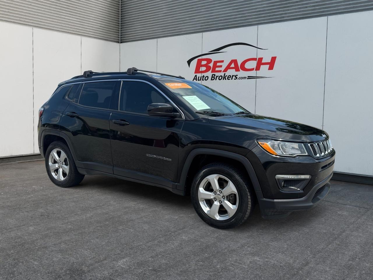 2018 Jeep Compass LATITUDE, POWER DRIVER SEAT, APPLE CAR PLAY, ANDROID AUTO, BLUETOOTH, ROOF RACKS, REMOTE START, KEYLESS ENTRY & START, CLEAN CARFAX, THE DEAL YOU HAVE BEEN WAITING FOR IS RIGHT HERE!!! Norfolk VA
