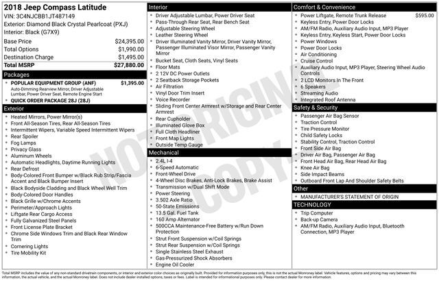 2018 Jeep Compass Latitude Raleigh NC