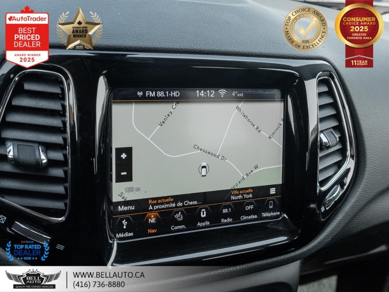 2018 Jeep Compass Limited | 4WD | NAVI | B.CAM | PANO | LTHR | NOACCIDENT Toronto ON