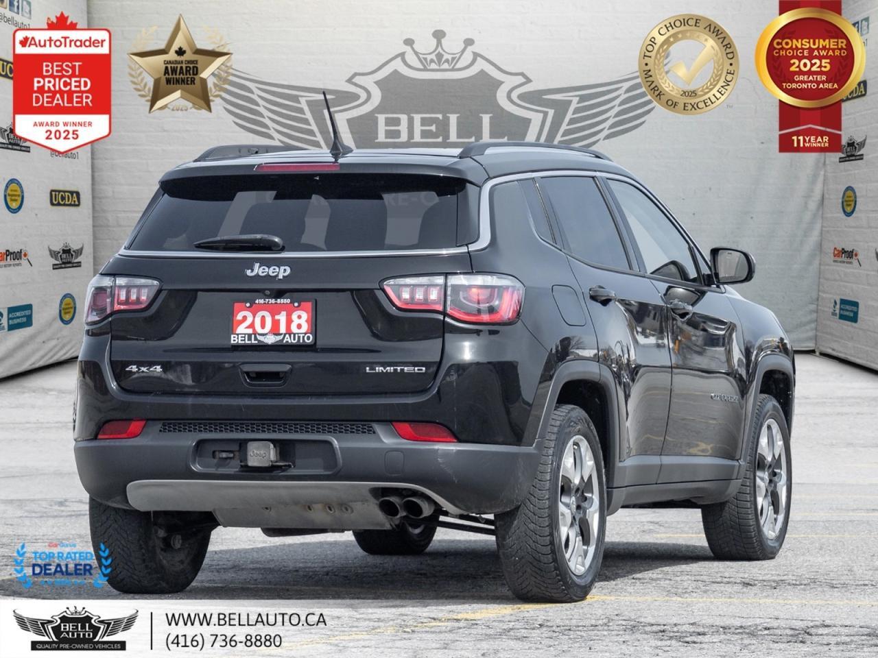 2018 Jeep Compass Limited | 4WD | NAVI | B.CAM | PANO | LTHR | NOACCIDENT Toronto ON