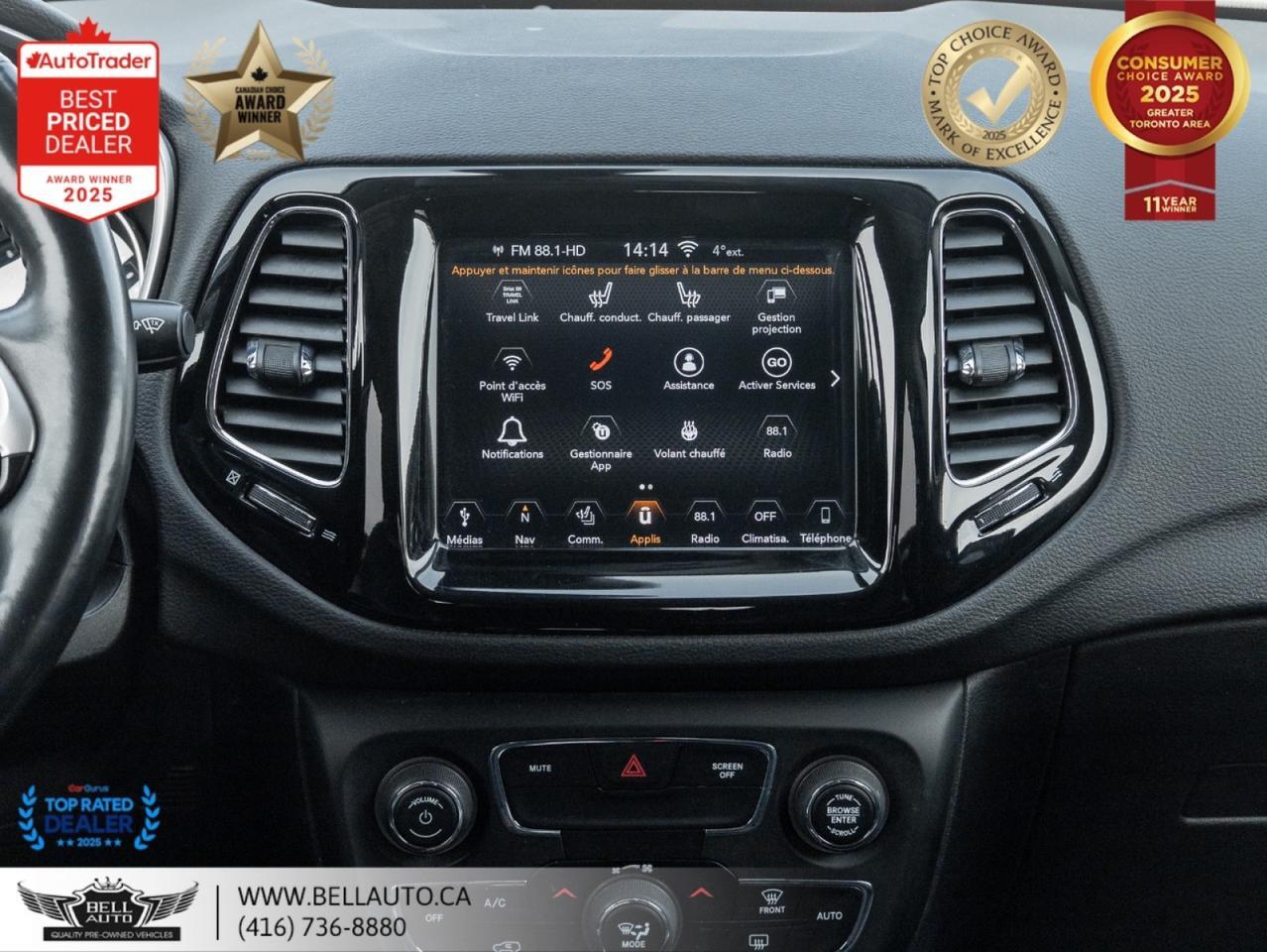 2018 Jeep Compass Limited | 4WD | NAVI | B.CAM | PANO | LTHR | NOACCIDENT Toronto ON