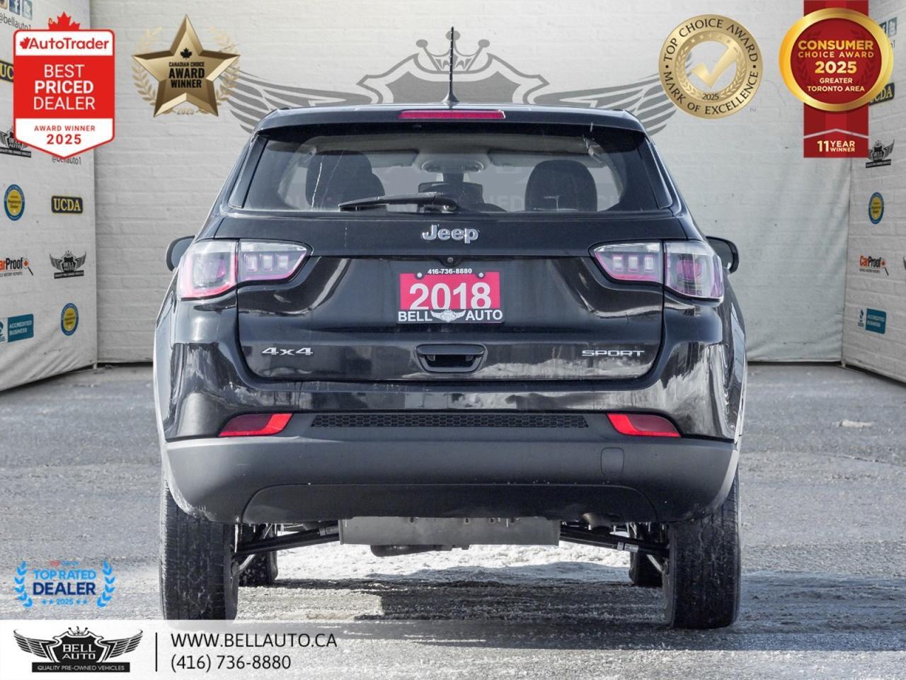 2018 Jeep Compass Sport | 4WD | AUTOMATIC | B.CAM | DRIVEMODS | LOWKMS | NOACCIDENT Toronto ON