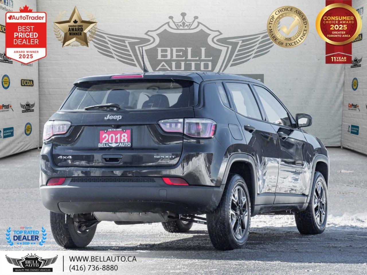 2018 Jeep Compass Sport | 4WD | AUTOMATIC | B.CAM | DRIVEMODS | LOWKMS | NOACCIDENT Toronto ON