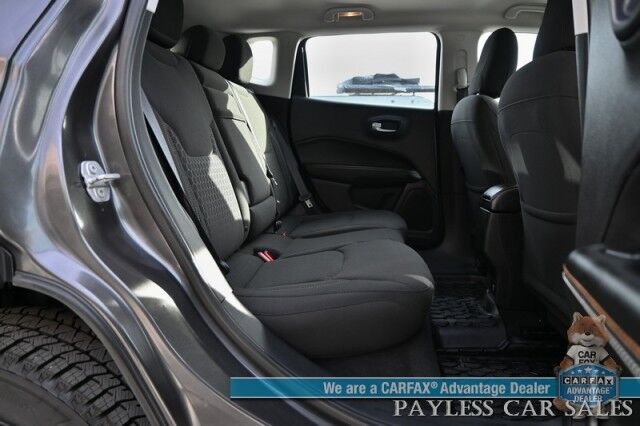 2018 Jeep Compass Sport / 4X4 / 2.4L I4 / 6-Spd Manual / Premium Cloth Seats / Bluetooth / USB & AUX Input / Back Up Camera / Push Button Start / Air Conditioning / Cruise Control / Tow Pkg / New Tires / 31 MPG Anchorage AK
