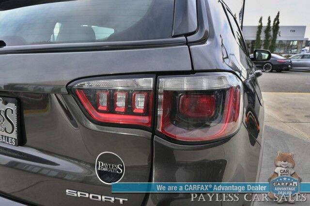 2018 Jeep Compass Sport / 4X4 / 2.4L I4 / 6-Spd Manual / Premium Cloth Seats / Bluetooth / USB & AUX Input / Back Up Camera / Push Button Start / Air Conditioning / Cruise Control / Tow Pkg / New Tires / 31 MPG Anchorage AK