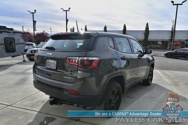 2018 Jeep Compass Sport / 4X4 / 2.4L I4 / 6-Spd Manual / Premium Cloth Seats / Bluetooth / USB & AUX Input / Back Up Camera / Push Button Start / Air Conditioning / Cruise Control / Tow Pkg / New Tires / 31 MPG Anchorage AK
