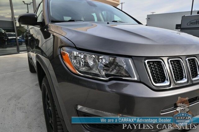 2018 Jeep Compass Sport / 4X4 / 2.4L I4 / 6-Spd Manual / Premium Cloth Seats / Bluetooth / USB & AUX Input / Back Up Camera / Push Button Start / Air Conditioning / Cruise Control / Tow Pkg / New Tires / 31 MPG Anchorage AK