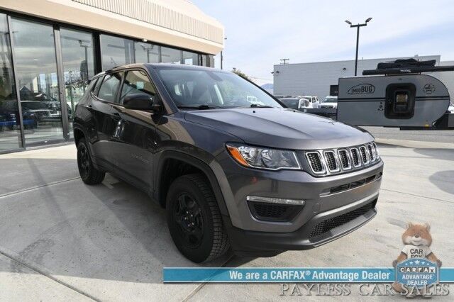 2018 Jeep Compass Sport / 4X4 / 2.4L I4 / 6-Spd Manual / Premium Cloth Seats / Bluetooth / USB & AUX Input / Back Up Camera / Push Button Start / Air Conditioning / Cruise Control / Tow Pkg / New Tires / 31 MPG Anchorage AK