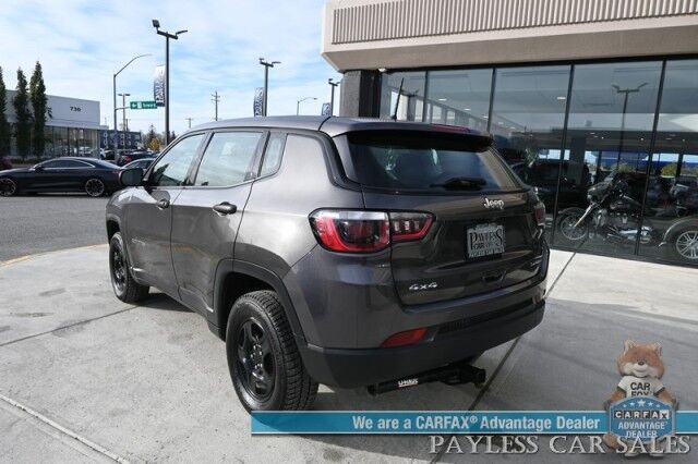 2018 Jeep Compass Sport / 4X4 / 2.4L I4 / 6-Spd Manual / Premium Cloth Seats / Bluetooth / USB & AUX Input / Back Up Camera / Push Button Start / Air Conditioning / Cruise Control / Tow Pkg / New Tires / 31 MPG Anchorage AK
