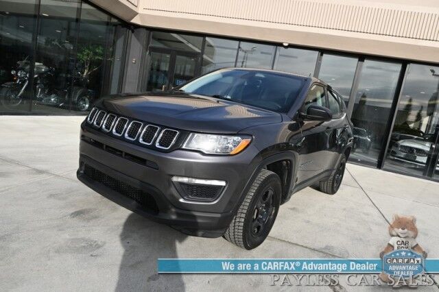 2018 Jeep Compass Sport / 4X4 / 2.4L I4 / 6-Spd Manual / Premium Cloth Seats / Bluetooth / USB & AUX Input / Back Up Camera / Push Button Start / Air Conditioning / Cruise Control / Tow Pkg / New Tires / 31 MPG Anchorage AK