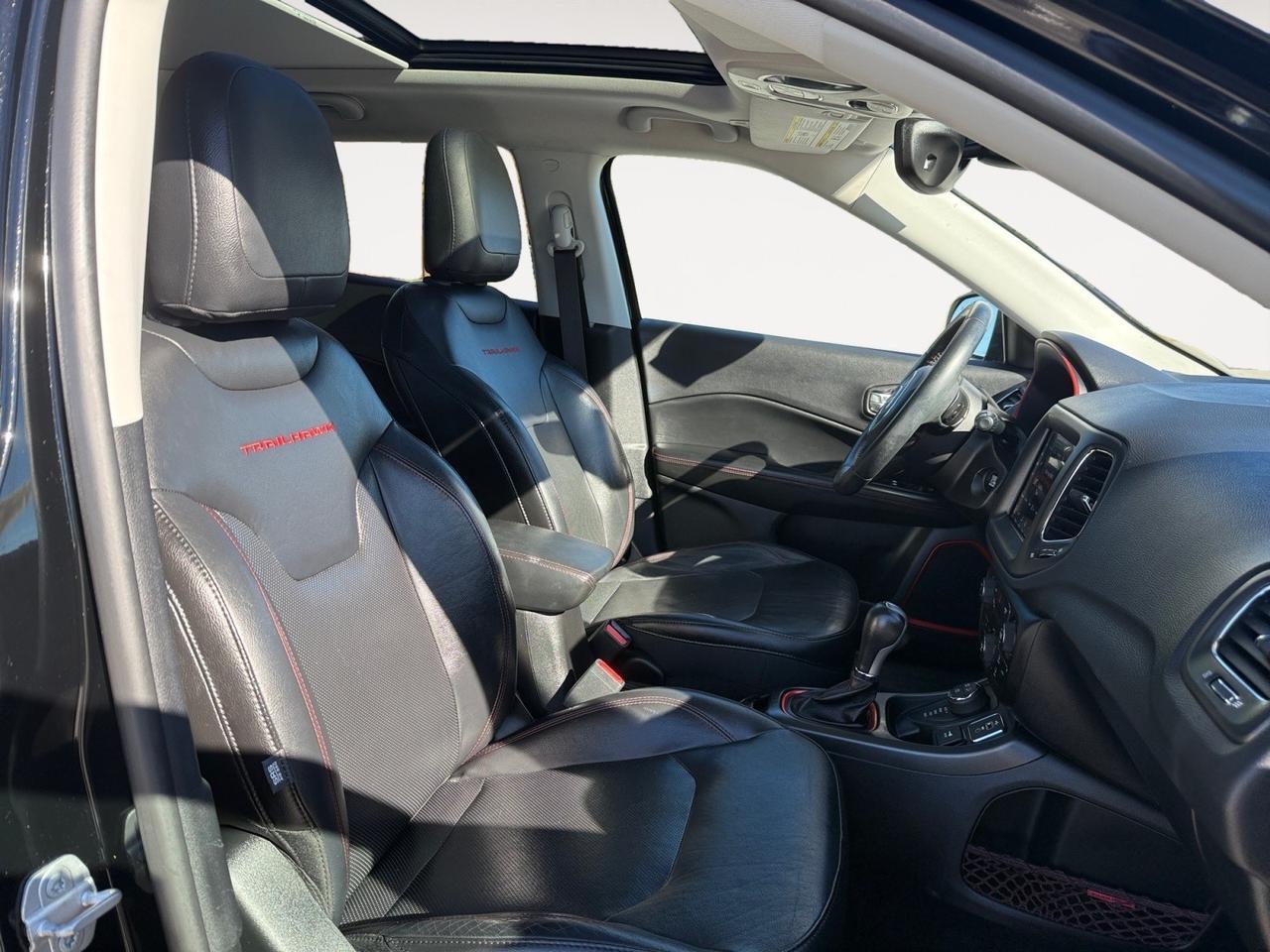 2018 Jeep Compass Trail hawk, RED TOW HOOKS, BACKUP CAMERA, PUSH BUTTON START, APPLE CARPLAY/ANDROID AUTO, HEATED STEERING WHEEL, NAVIGATION, MOONROOF, POWER LIFTGATE, COME AND TEST DRIVE THIS JEEP COMPASS TODAY! Norfolk VA