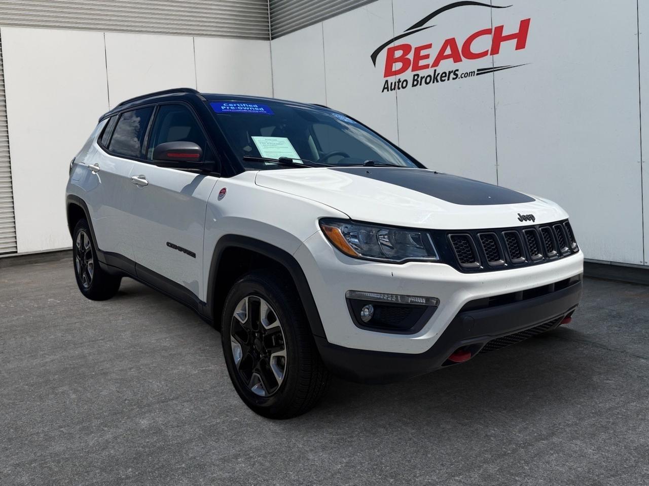 2018 Jeep Compass Trailhawk, MOONROOF, TOW PACKAGE, REMOTE START, BLUETOOTH, NAVIGATION, TOW HOOKS, POWER/HEATED MIRRORS, BACKUP CAMERA, CLEAN CARFAX, ONLY 1 OWNER! Norfolk VA