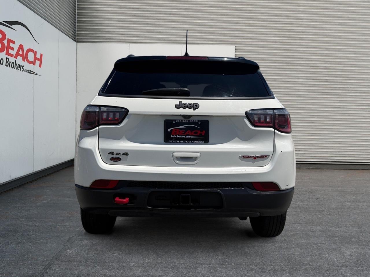 2018 Jeep Compass Trailhawk, MOONROOF, TOW PACKAGE, REMOTE START, BLUETOOTH, NAVIGATION, TOW HOOKS, POWER/HEATED MIRRORS, BACKUP CAMERA, CLEAN CARFAX, ONLY 1 OWNER! Norfolk VA
