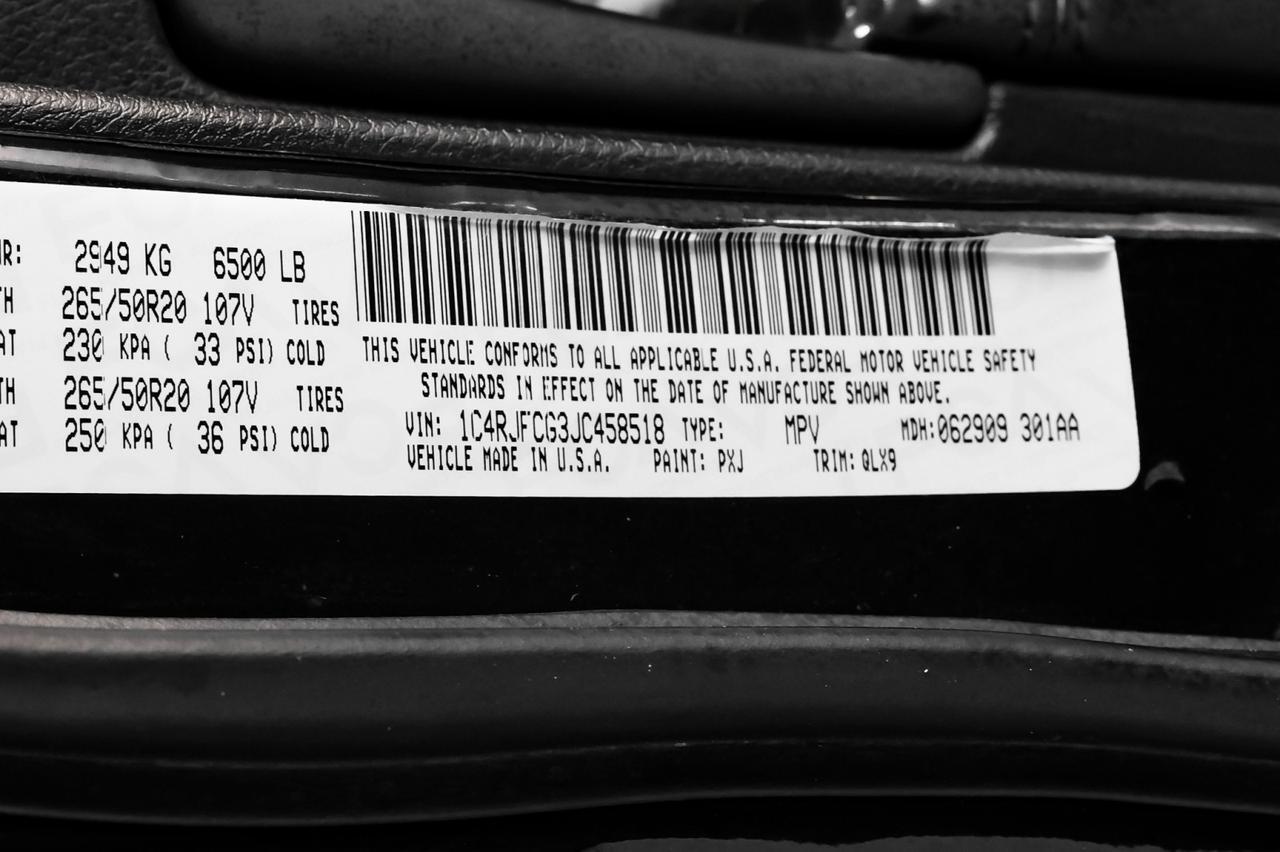 2018 Jeep Grand Cherokee HIGH ALTITUDE 4WD BLIND SPOT ASSIST NAVIGATION PANORAMA LEATHER SEATS REAR CAMERA Carrollton TX