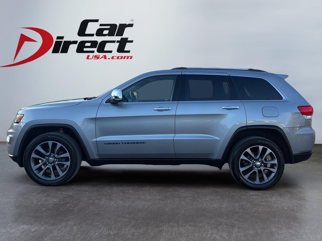 2018 Jeep Grand Cherokee Limited, SUNROOF, BACKUP CAMERA WITH PARKING SENSORS, BLIND SPOT ALERT, POWER LIFTGATE, APPLE CARPLAY/ANDROID AUTO, HEATED STEERING WHEEL & SEATS, REMOTE START, SPORT MODE, LOW MILEAGE, TAKE THIS JEEP ANYWHERE!