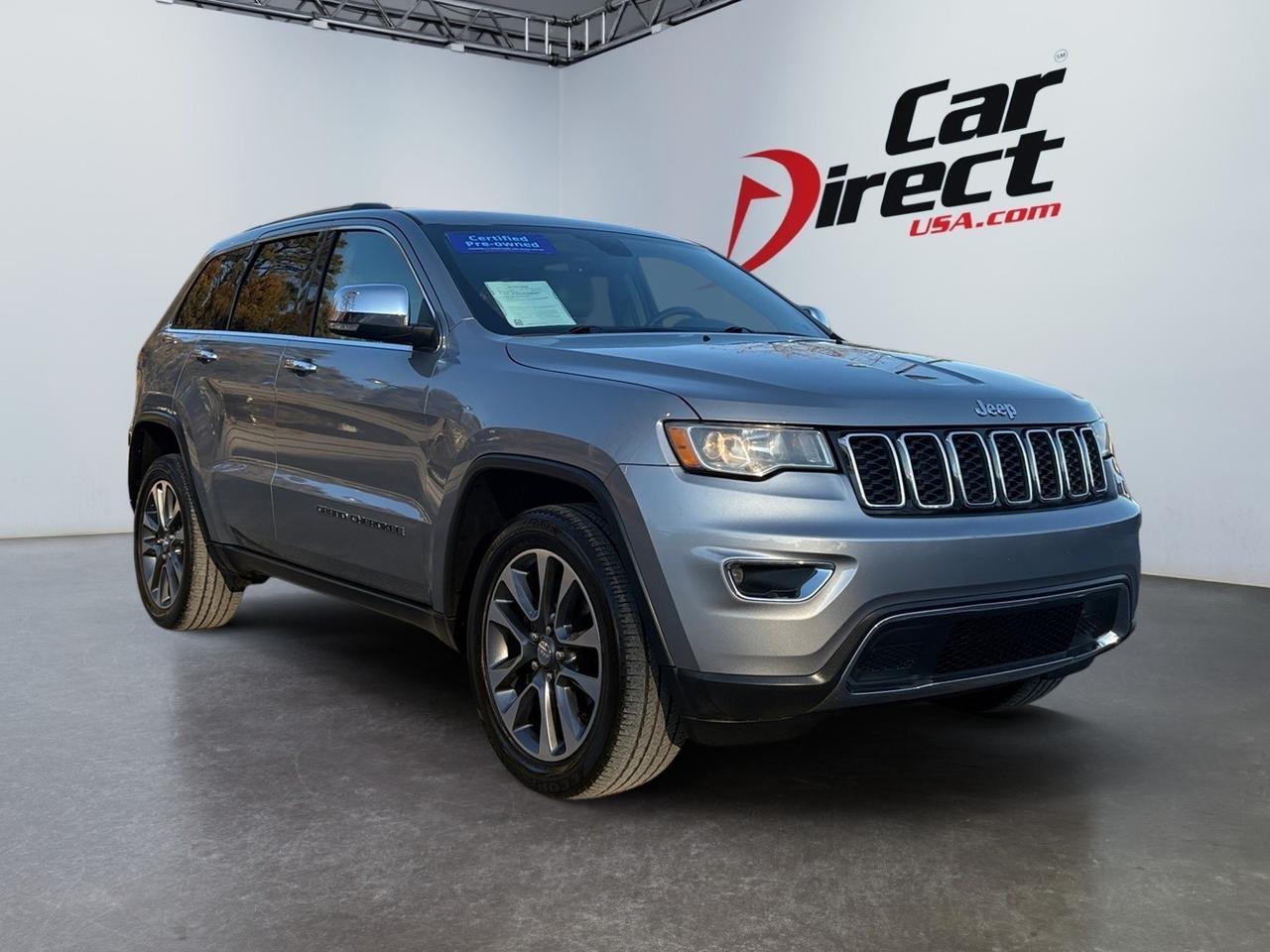 2018 Jeep Grand Cherokee Limited, SUNROOF, BACKUP CAMERA WITH PARKING SENSORS, BLIND SPOT ALERT, POWER LIFTGATE, APPLE CARPLAY/ANDROID AUTO, HEATED STEERING WHEEL & SEATS, REMOTE START, SPORT MODE, LOW MILEAGE, TAKE THIS JEEP ANYWHERE! Virginia Beach VA