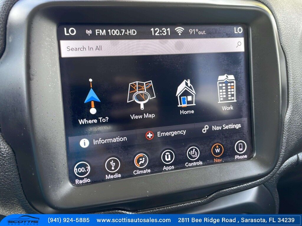 2018 Jeep Renegade LIMITED~4X4~ACTIVE PARKING SYSTEM~BLIND SPOT WARNING~CRASH SENSORS~CRUISE CONTROL~HALOGEN HEADLIGHTS Sarasota FL