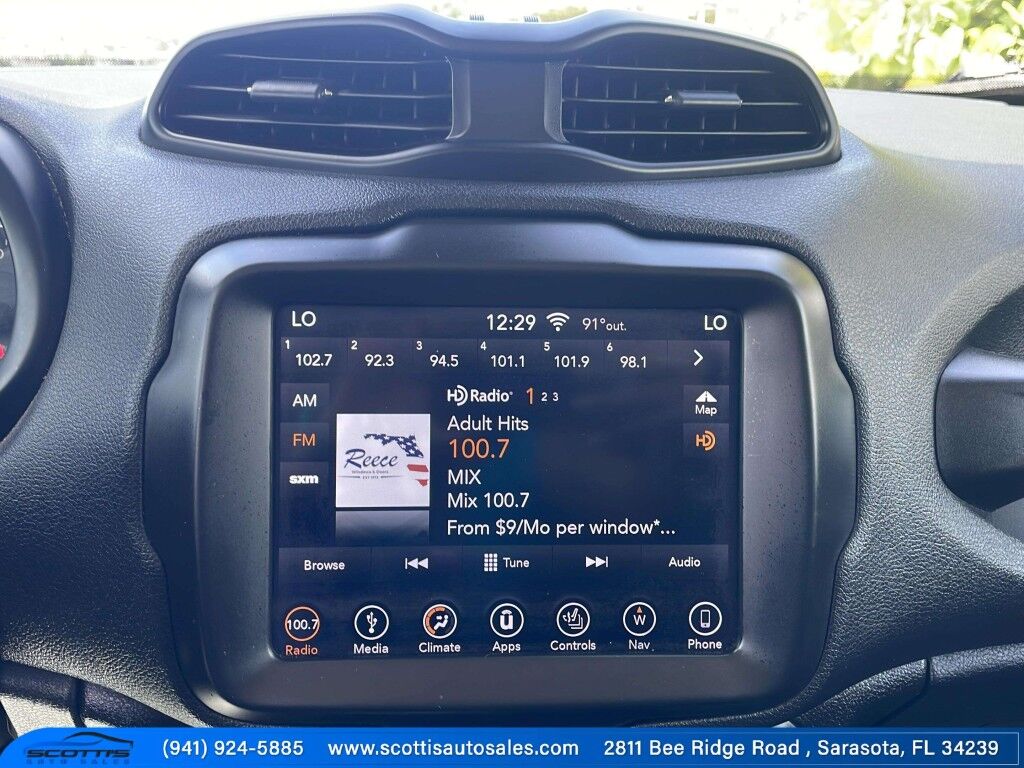 2018 Jeep Renegade LIMITED~4X4~ACTIVE PARKING SYSTEM~BLIND SPOT WARNING~CRASH SENSORS~CRUISE CONTROL~HALOGEN HEADLIGHTS Sarasota FL