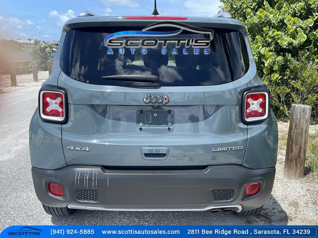 2018 Jeep Renegade LIMITED~4X4~ACTIVE PARKING SYSTEM~BLIND SPOT WARNING~CRASH SENSORS~CRUISE CONTROL~HALOGEN HEADLIGHTS Sarasota FL