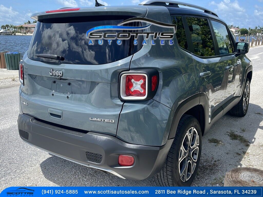 2018 Jeep Renegade LIMITED~4X4~ACTIVE PARKING SYSTEM~BLIND SPOT WARNING~CRASH SENSORS~CRUISE CONTROL~HALOGEN HEADLIGHTS Sarasota FL