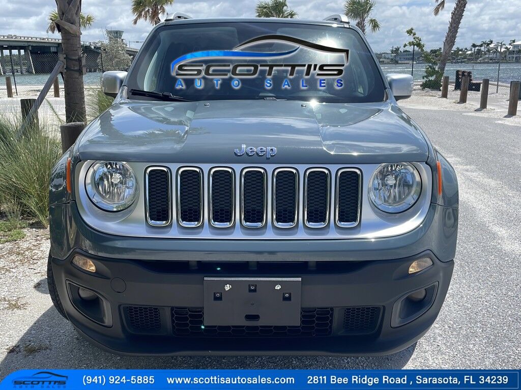 2018 Jeep Renegade LIMITED~4X4~ACTIVE PARKING SYSTEM~BLIND SPOT WARNING~CRASH SENSORS~CRUISE CONTROL~HALOGEN HEADLIGHTS Sarasota FL