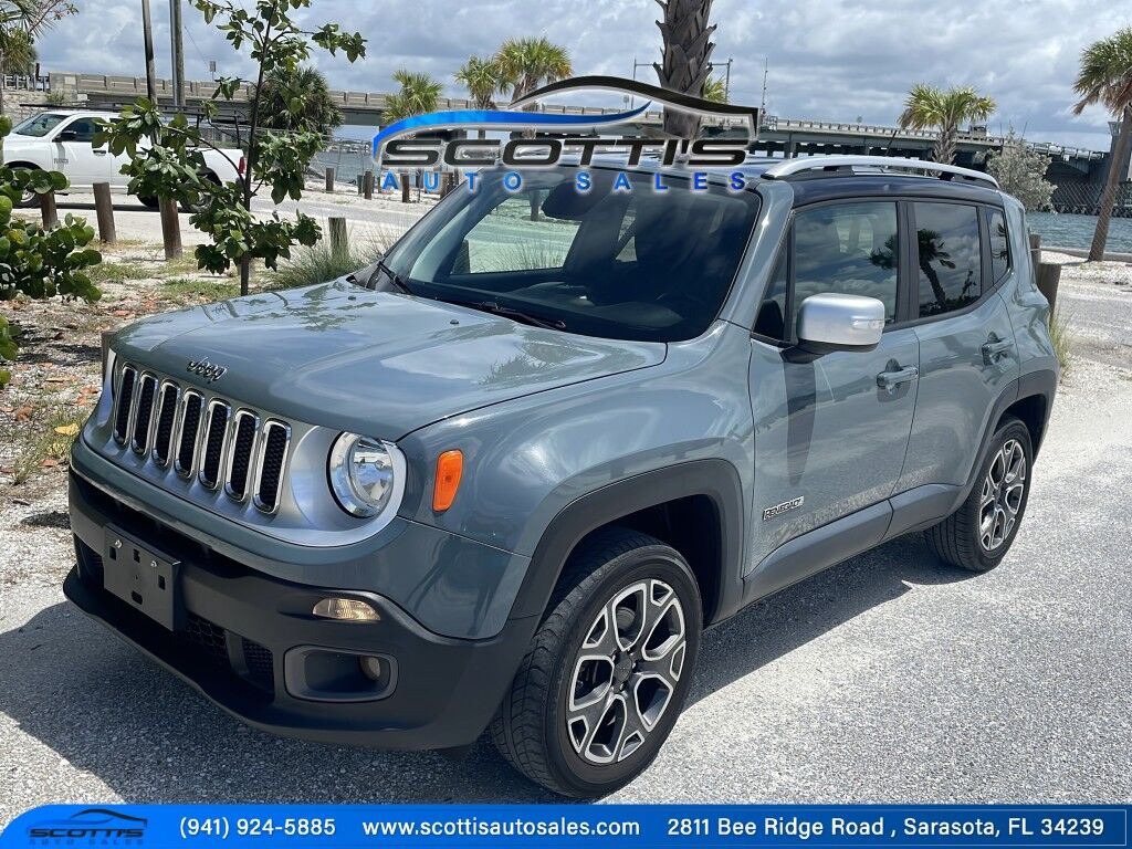 2018 Jeep Renegade LIMITED~4X4~ACTIVE PARKING SYSTEM~BLIND SPOT WARNING~CRASH SENSORS~CRUISE CONTROL~HALOGEN HEADLIGHTS Sarasota FL