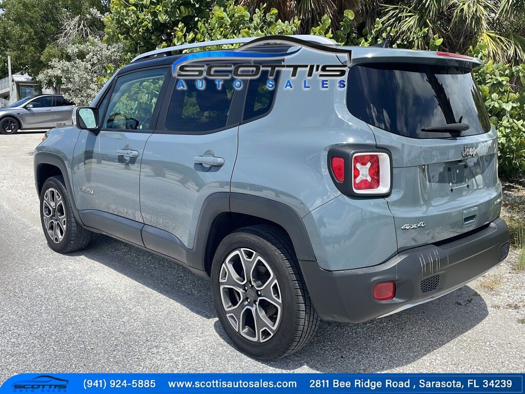 2018 Jeep Renegade LIMITED~4X4~ACTIVE PARKING SYSTEM~BLIND SPOT WARNING~CRASH SENSORS~CRUISE CONTROL~HALOGEN HEADLIGHTS Sarasota FL