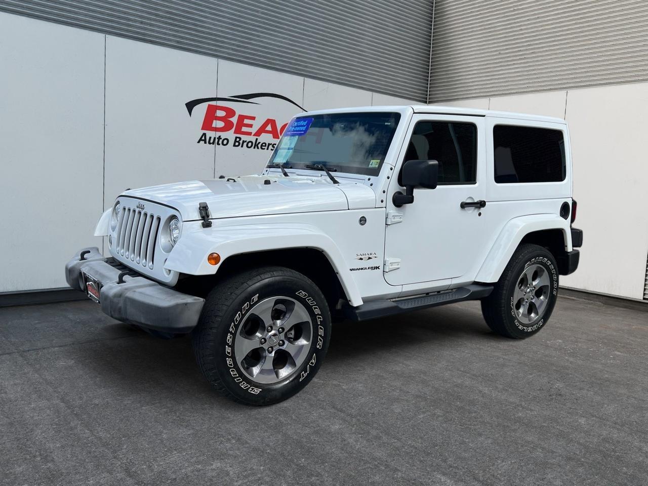 2018 Jeep WRANGLER JK SAHARA 4X4, NAVIGATION, LEATHER, PAINTED COLOR ...