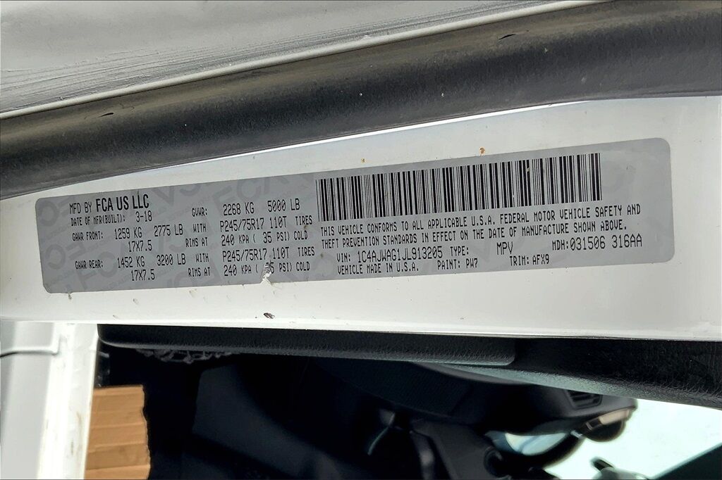 2018 Jeep Wrangler JK OR