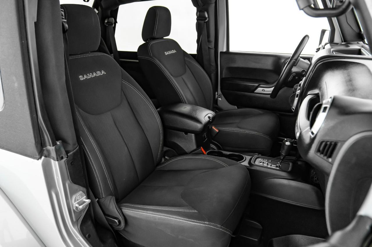 2018 Jeep Wrangler JK SAHARA 4WD AUTOMATIC SOFT TOP CONVERTIBLE CRUISE CONTROL TOW HITCH ALLOY WHEELS Carrollton TX