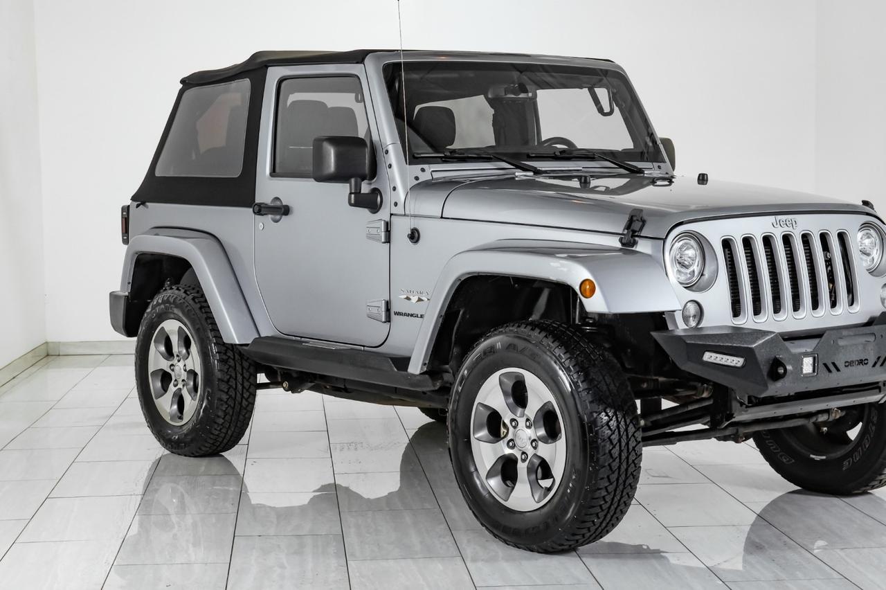 2018 Jeep Wrangler JK SAHARA 4WD AUTOMATIC SOFT TOP CONVERTIBLE CRUISE CONTROL TOW HITCH ALLOY WHEELS Carrollton TX