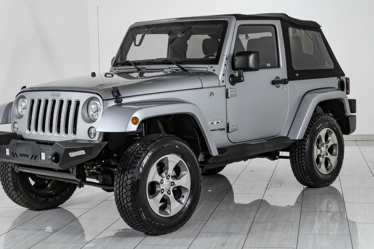 2018 Jeep Wrangler JK SAHARA 4WD AUTOMATIC SOFT TOP CONVERTIBLE CRUISE CONTROL TOW HITCH ALLOY WHEELS Carrollton TX