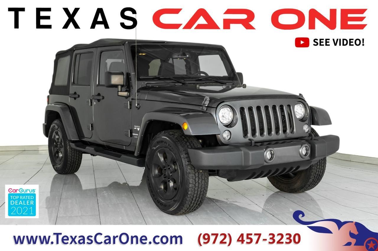 2018 Jeep Wrangler JK UNLIMITED SAHARA 4WD AUTOMATIC SOFT TOP CONVERTIBLE CRUISE CONTR