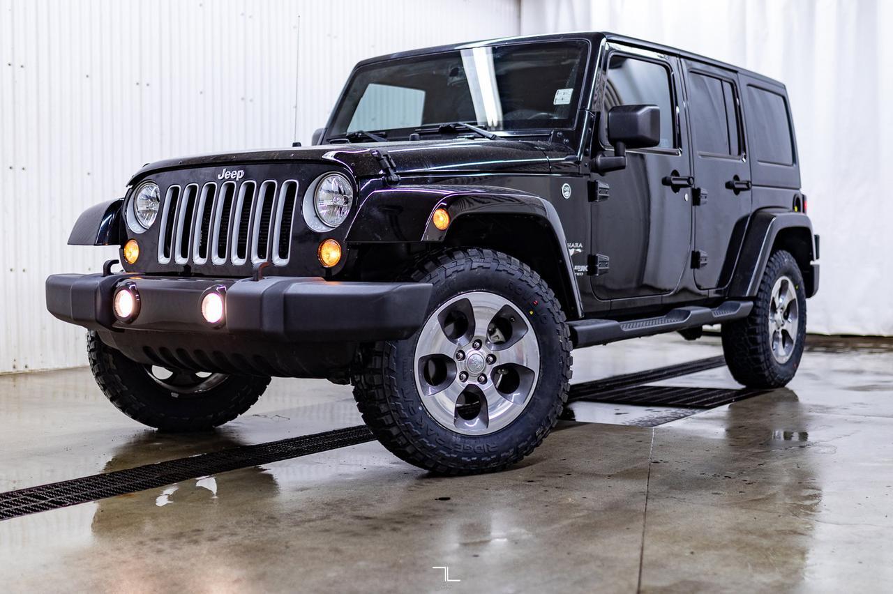 2018 Jeep Wrangler JK Unlimited 4x4 Sahara Nav Red Deer AB