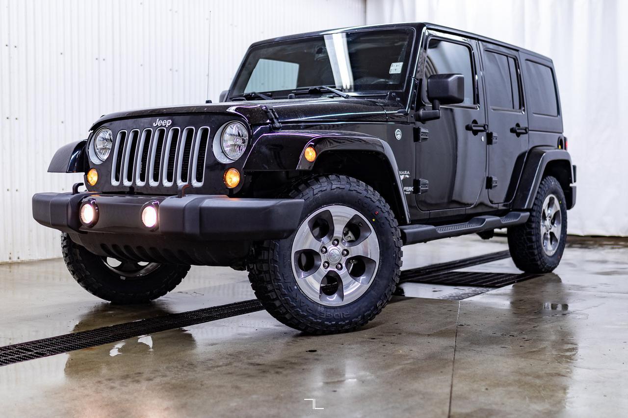 2018 Jeep Wrangler JK Unlimited 4x4 Sahara Nav Red Deer AB