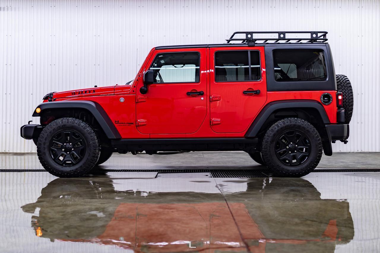 2018 Jeep Wrangler JK Unlimited 4x4 Willys Wheeler Red Deer AB