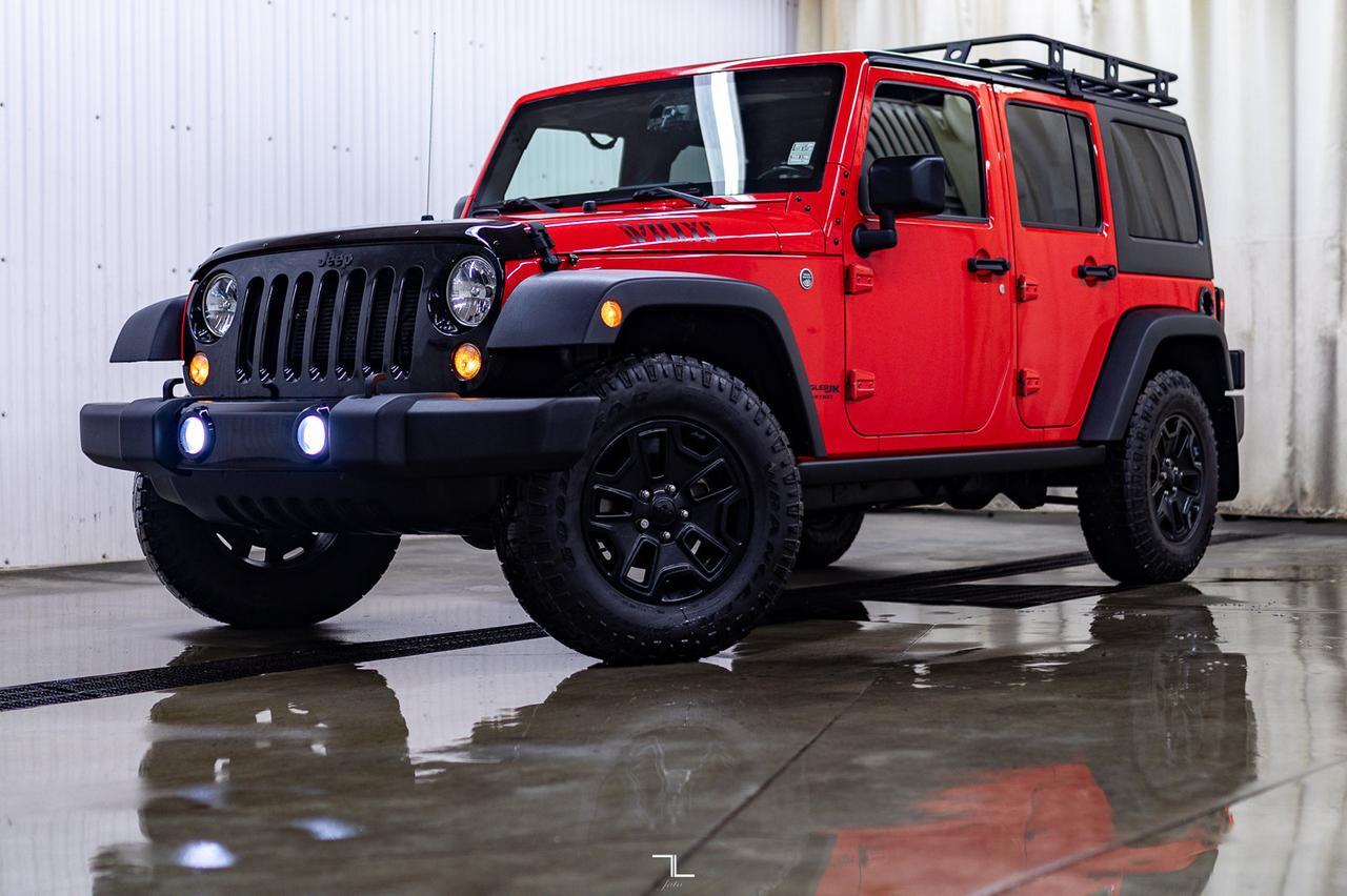2018 Jeep Wrangler JK Unlimited 4x4 Willys Wheeler Red Deer AB