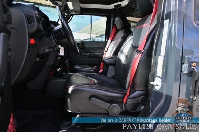 2018 Jeep Wrangler JK Unlimited Rubicon / Recon Edition / 3.6L V6 / 4X4 / Auto Start / Heated Leather Seats / Navigation / Alpine Speakers / Back Up Camera / Outlaw Wheels / 3 Piece Hard Top / Roof Rack / Tow Pkg / 20 MPG Anchorage AK