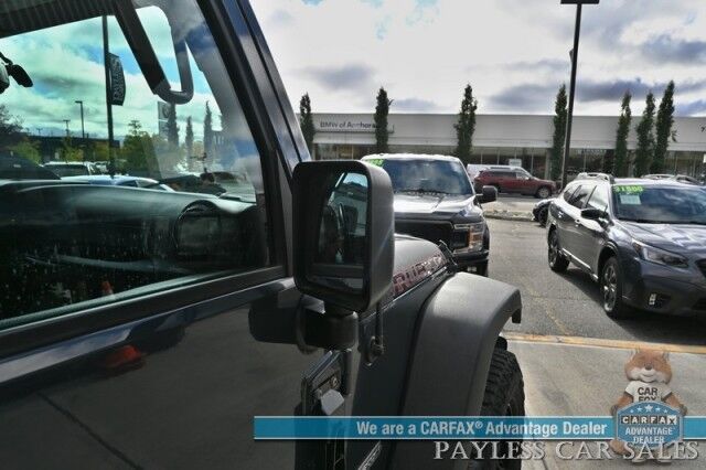 2018 Jeep Wrangler JK Unlimited Rubicon / Recon Edition / 3.6L V6 / 4X4 / Auto Start / Heated Leather Seats / Navigation / Alpine Speakers / Back Up Camera / Outlaw Wheels / 3 Piece Hard Top / Roof Rack / Tow Pkg / 20 MPG Anchorage AK