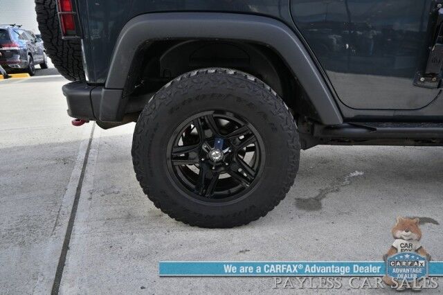 2018 Jeep Wrangler JK Unlimited Rubicon / Recon Edition / 3.6L V6 / 4X4 / Auto Start / Heated Leather Seats / Navigation / Alpine Speakers / Back Up Camera / Outlaw Wheels / 3 Piece Hard Top / Roof Rack / Tow Pkg / 20 MPG Anchorage AK