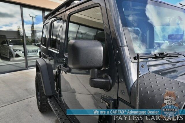 2018 Jeep Wrangler JK Unlimited Rubicon / Recon Edition / 3.6L V6 / 4X4 / Auto Start / Heated Leather Seats / Navigation / Alpine Speakers / Back Up Camera / Outlaw Wheels / 3 Piece Hard Top / Roof Rack / Tow Pkg / 20 MPG Anchorage AK