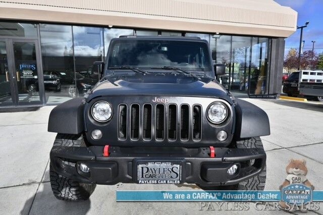 2018 Jeep Wrangler JK Unlimited Rubicon / Recon Edition / 3.6L V6 / 4X4 / Auto Start / Heated Leather Seats / Navigation / Alpine Speakers / Back Up Camera / Outlaw Wheels / 3 Piece Hard Top / Roof Rack / Tow Pkg / 20 MPG Anchorage AK
