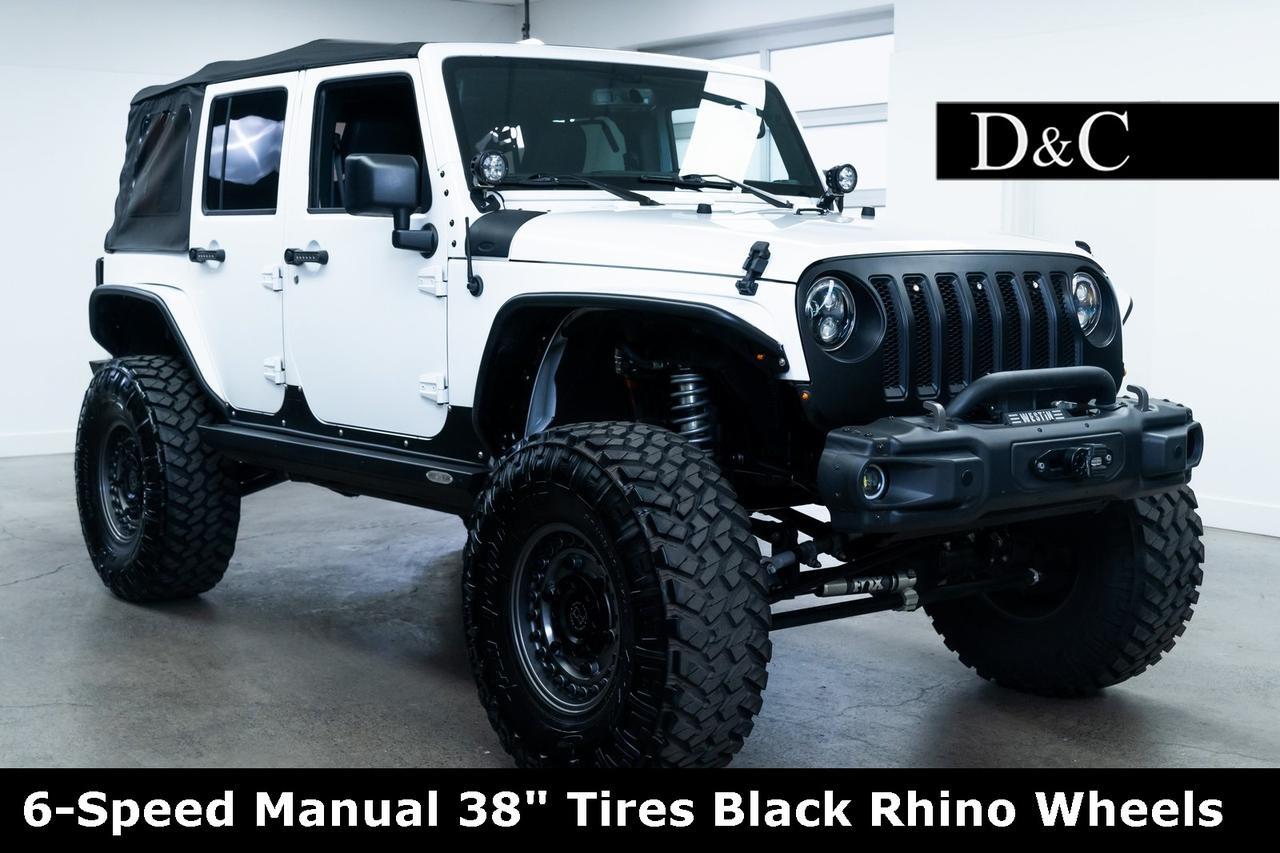 2018 Jeep Wrangler JK Unlimited Sport 6-Speed Manual 38&quot; Tires Black Rhino Wheels Portland OR