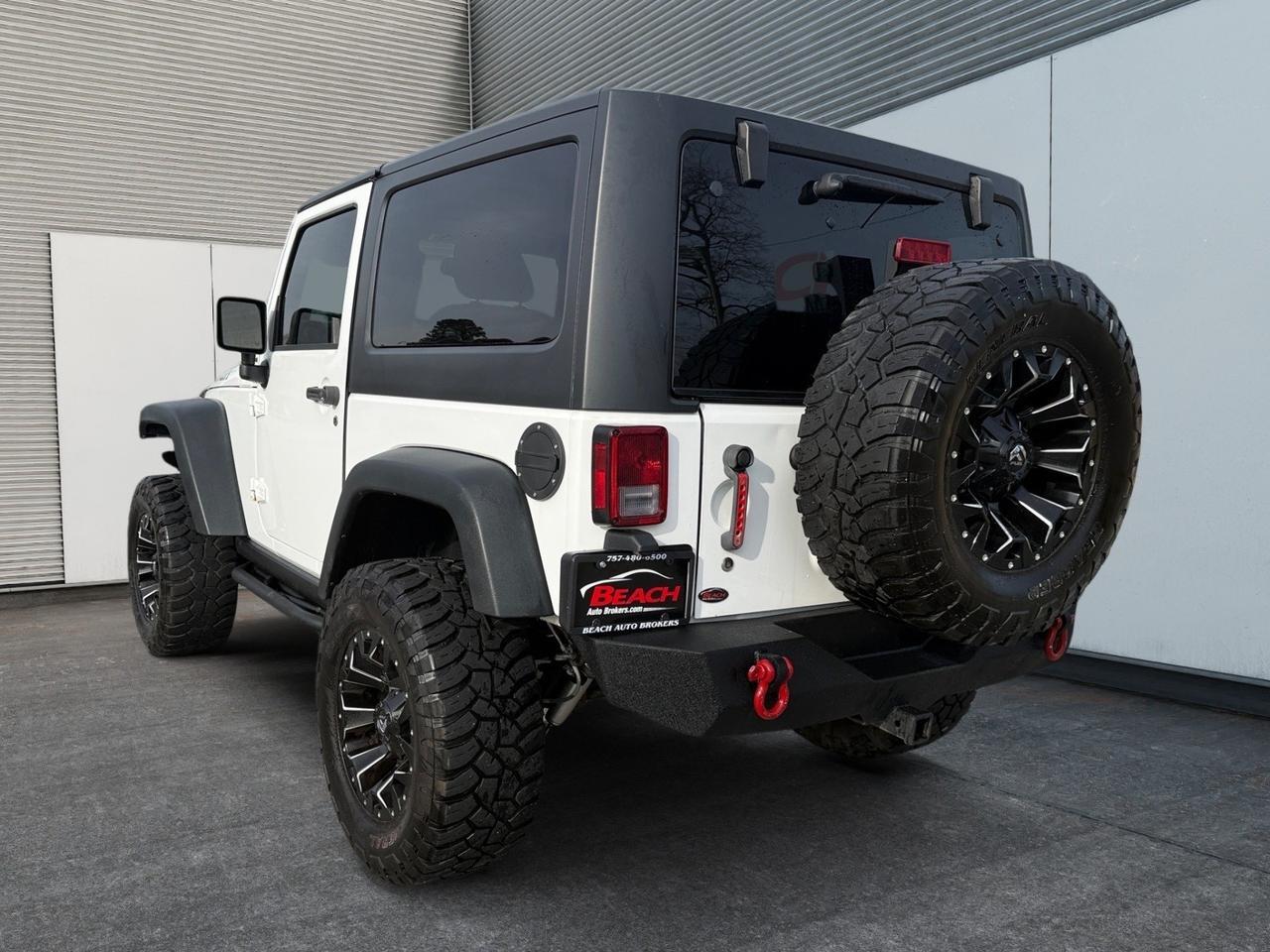 2018 Jeep Wrangler JK Willys Wheeler W, TOW HOOKS, BLUETOOTH, PRIVACY GLASS, KEYLESS ENTRY, MANUAL FOLDING MIRRORS, HEATED MIRRORS, RUNNING BOARDS, LOW MILES, THIS JEEP IS READY FOR ITS NEXT ADVENTURE! Norfolk VA